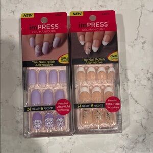 💥imPRESS Gel Manicure Set - Lavender and Beige💥